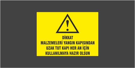 Dikkat Dolum Yapılmadan Önce topraklamayı Bağlayın Levhası 26121