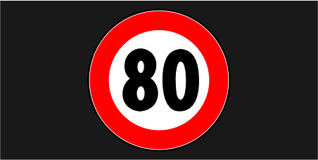 Azami Hız 80 Levhası 44111