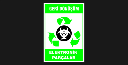 Geri Dönüşüm Elektronik Parçalar Levhası 37134