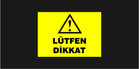Lütfen Dikkat Levhası 29121