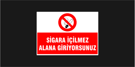 Sigara İçilmez Alana Giriyorsunuz Levhası 35121