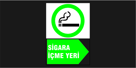 Sigara İçme Yeri Levhası 37111
