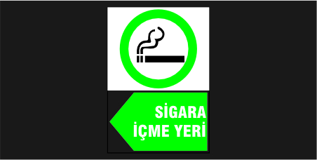 Sigara İçme Yeri Levhası 37112