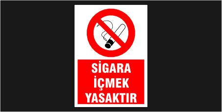 Sigara İçmek Yasaktır Levhası 34124