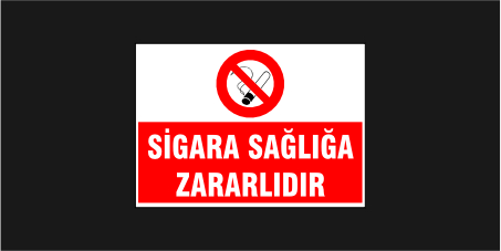Sigara Sağlığa Zararlıdır Levhası 35122