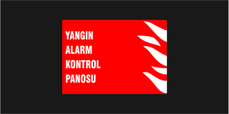 Yangın Alarm Kontrol Panosu Levhası 36110