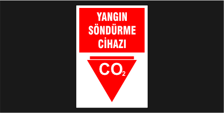 Yangın Söndürme Cihazı (CO₂) Levhası 37117